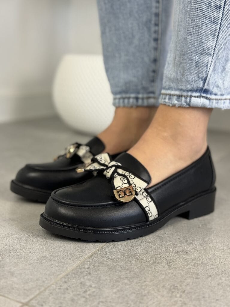 Czarne Mokasyny Damskie S. Barski – Modne mokasyny damskie HY330 - Styl casualowy