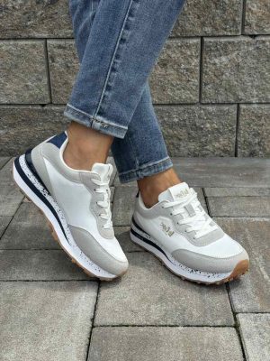Białe buty sportowe damskie Lee Copper 3365L - Styl casualowy