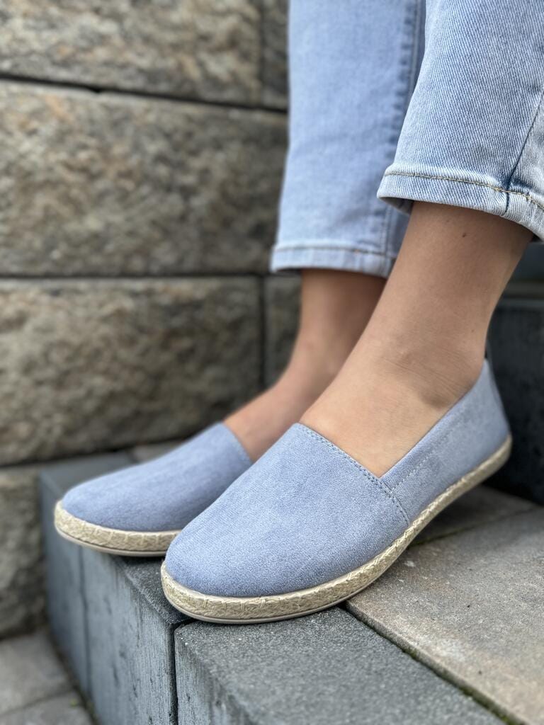 Niebieskie espadryle damskie – Modne buty na każdą okazję Potocki - Styl casualowy