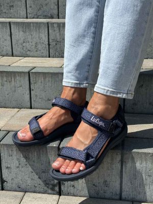 Sportowe sandały damskie Lee Cooper 3559L Granat - Styl klasyczny