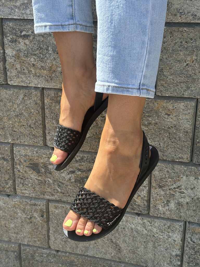 Sandały damskie Ipanema wegańskie 82855 Czarne - Styl casualowy