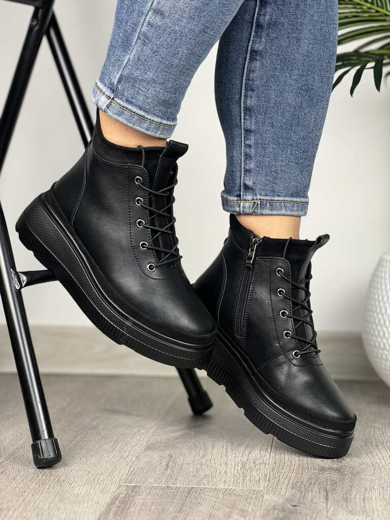 Czarne sneakersy damskie na platformie T.Sokolski Z24-217 - Styl casualowy