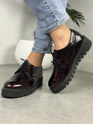 Półbuty Skórzane Na Grubej Podeszwie – Buty Damskie Eleganckie Kostex - Styl casualowy