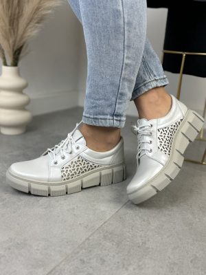 Półbuty damskie skórzane Helios 375S Wygodne Buty Damskie - Styl miejski