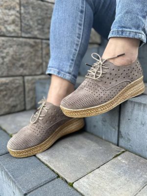 Brązowe półbuty damskie skórzane – Wygodne buty Filippo - Styl miejski