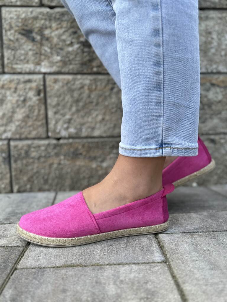 Fuchsjowe espadryle damskie – Modne buty na każdą okazję Potocki - Do spodni
