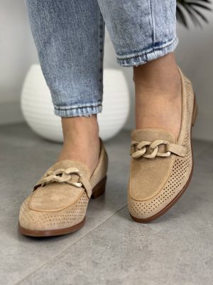Modne mokasyny damskie ażurowe – Wygodne mokasyny damskie Potocki - Styl casualowy