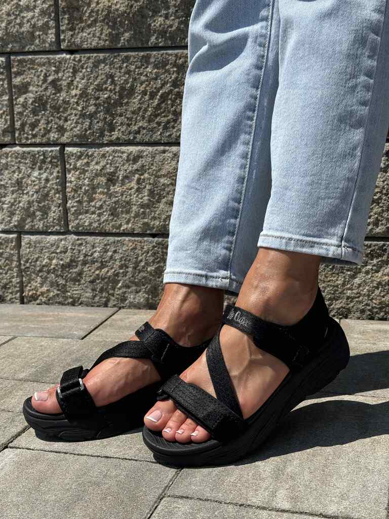 Czarne piankowe sandały damskie Lee Copper LCW-24-03-2330- black - Na wiosnę