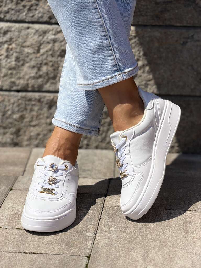 Lekkie białe buty sportowe damskie Piccadilly 910010-4 - Do sukienki