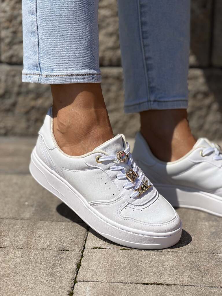 Lekkie białe buty sportowe damskie Piccadilly 910010-4 - Na lato