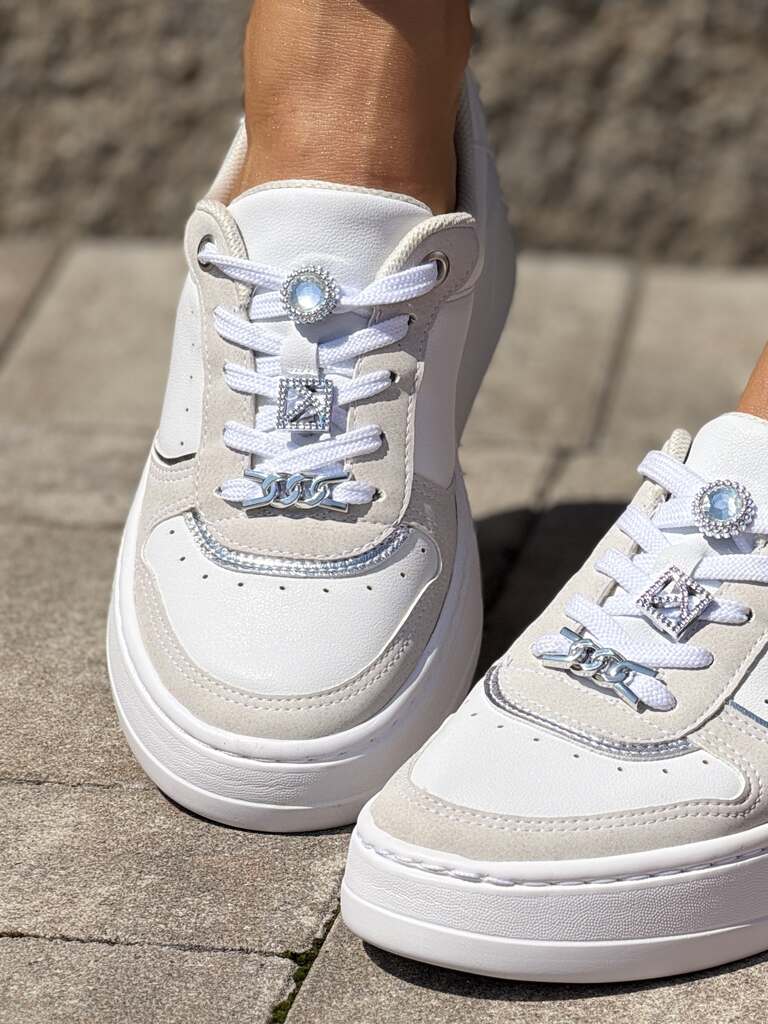 Lekkie białe buty sportowe damskie Piccadilly 910010-4 - Do spodni