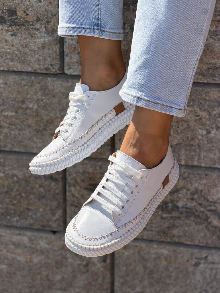Brązowe komfortowe sneakersy damskie Piccadilly 938001 - Na lato