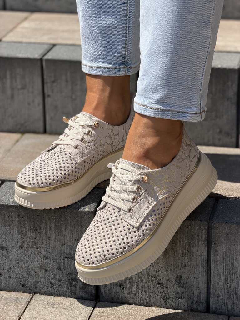 Czarne buty sportowe na grubej podeszwie Lee Copper 2552L - Na lato